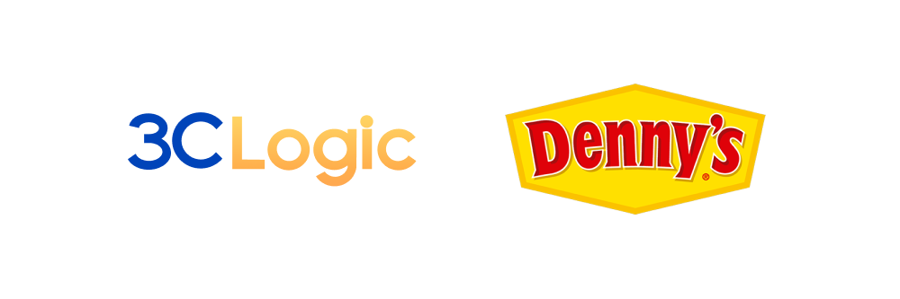 3CLogic logo and Denny's logo