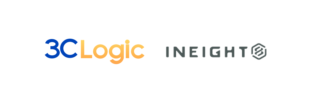 3CLogic logo and InEight logo
