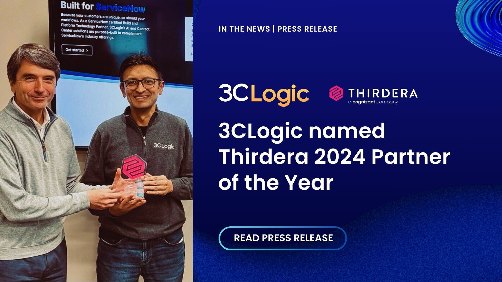 3CLogic named Thirdera 2024 Partner of the Year