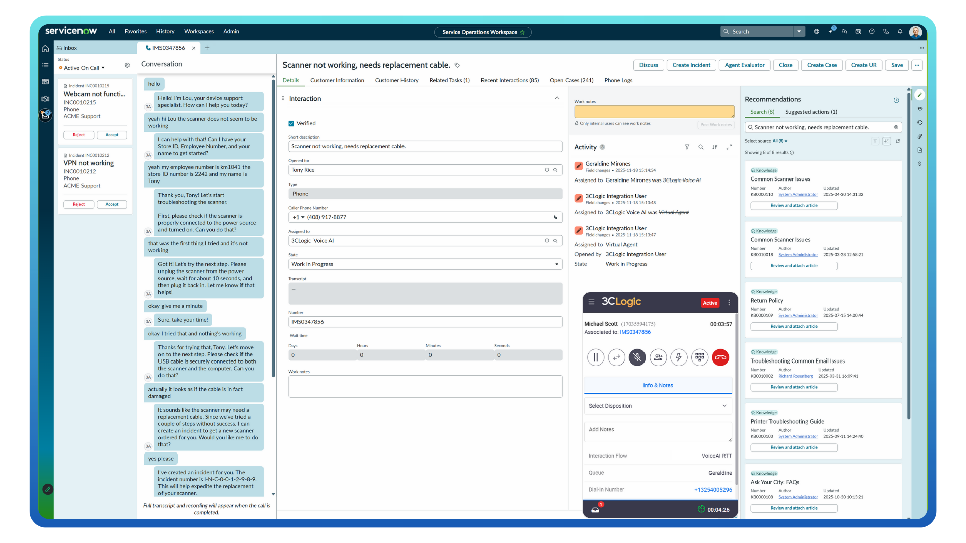3CLogic-for-Servicenow-ITSM-Dasboard-Integration