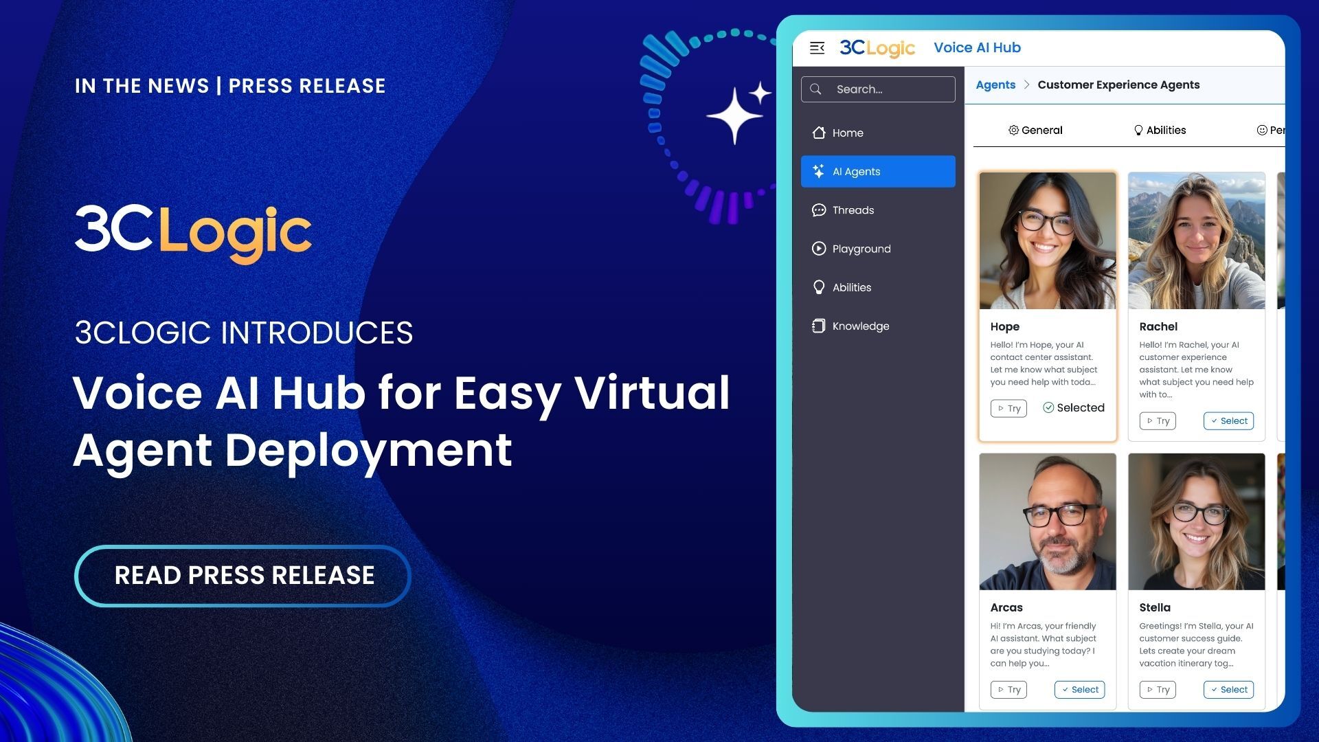 3CLogic Introduces Voice AI Hub for Easy Virtual Agent Deployment