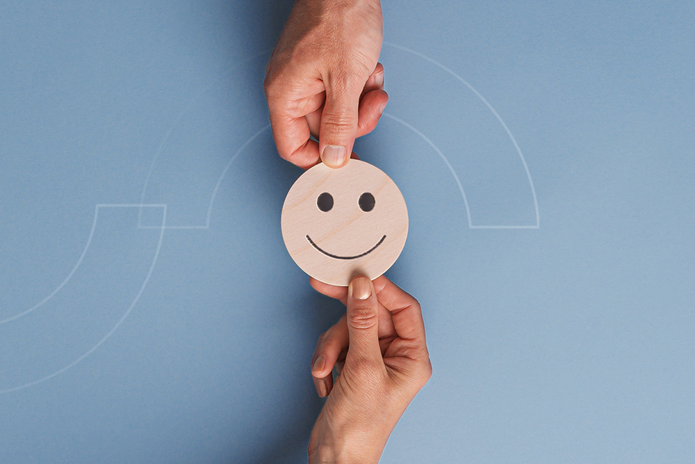 customer experience smiling face 