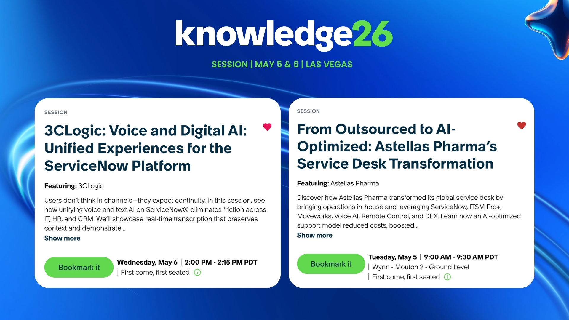 3CLogic Sessions for ServiceNow Knowledge26
